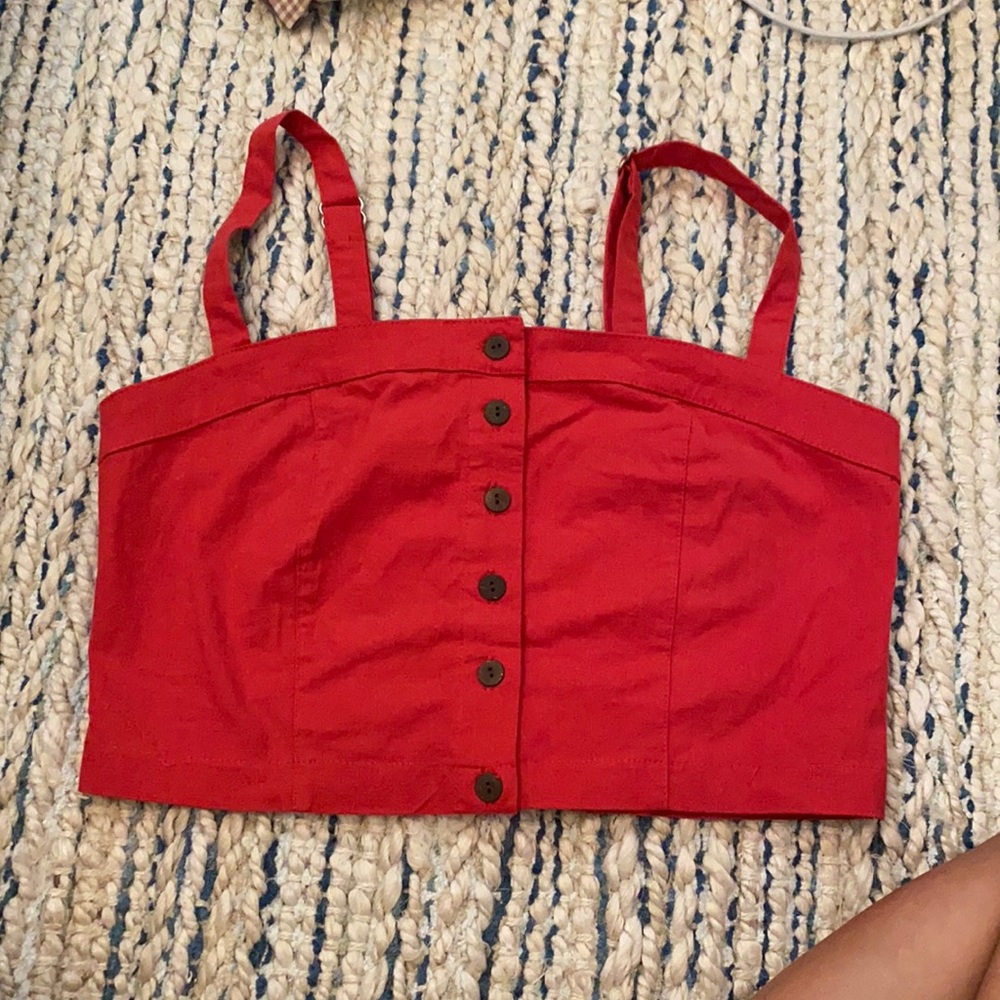 Forever 21 Red Crop Top